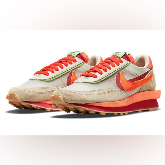 Nike Other - Nike sacai x Clot x LDWaffle Net Orange Blaze Size 10 Sport Mens Shoes Sneakers